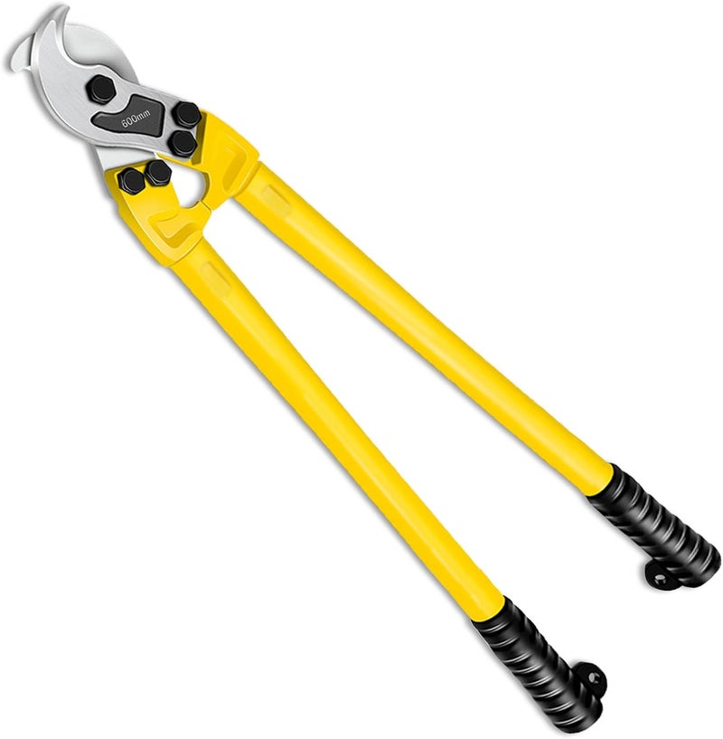 AUPREX 24 Inch Heavy Duty Cable Cutter, Carbon Steel Wire Rope Cutter for Aluminum and Copper Wire Rope, Multi-Functional Labor Saving Long Arm Wire Cutter Pliers with Ergonomic Design - Image 1
